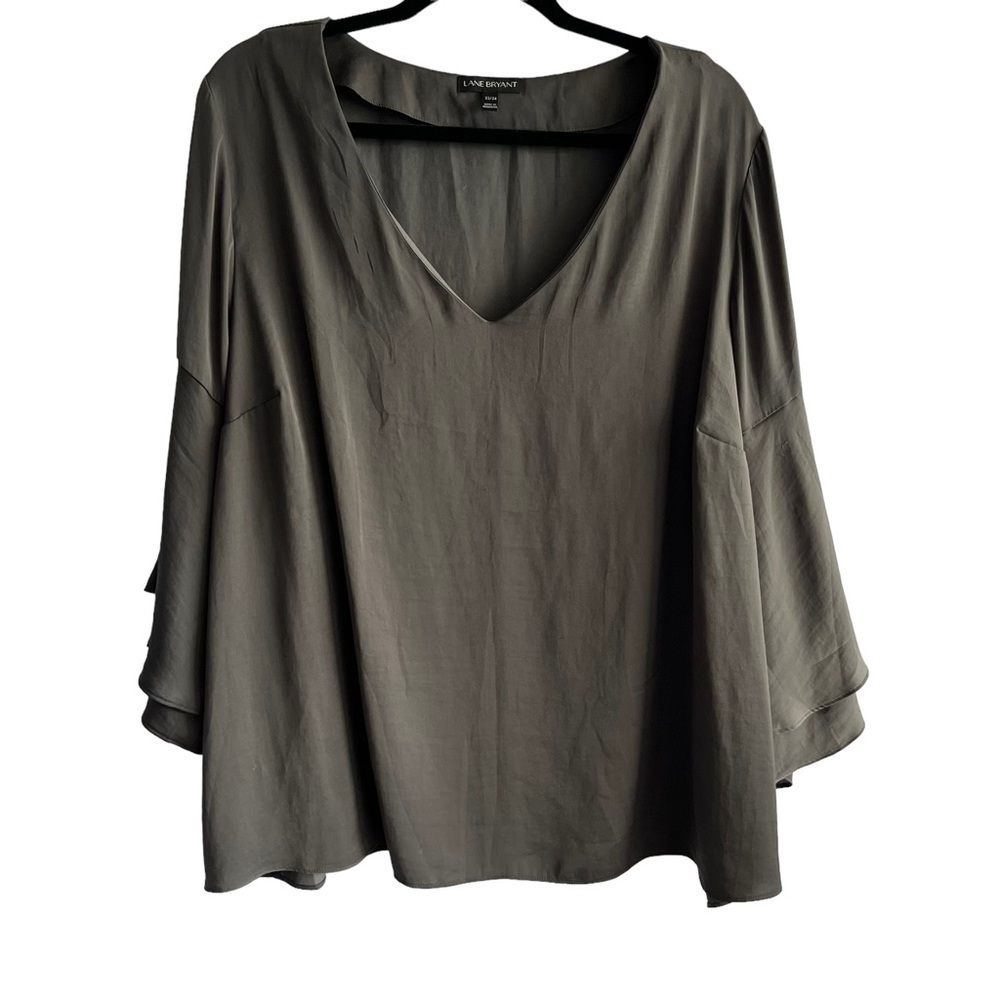 Lane Braynt Grey Taupe Blouse